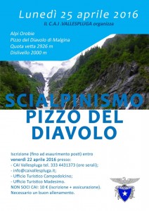 scialpinismo PIZZO DIAVOLO di MALGINA